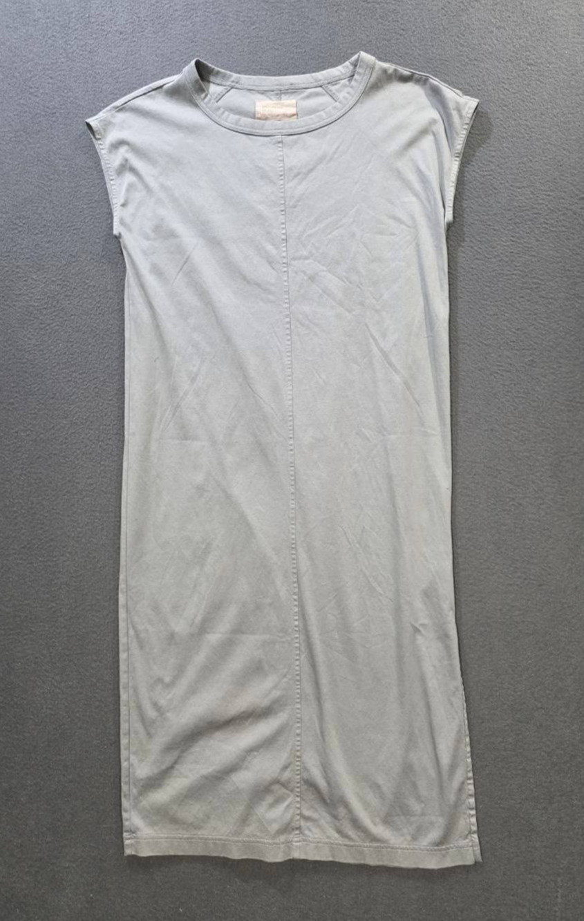 Everlane Blue Gray Shift Dress BABYDOLL Size Small Cotton Casual Wear A010984